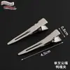 Vendas Diretas de Fábrica Série de Acessórios de Cabelo de Aço Inoxidável Presilha de Cabelo Bico de Pato com Duas Pontas Presilha Inferior DIY Presilha Quadrada com Uma Ponta