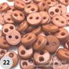 Botones de Plástico de 4 mm con Dos Agujeros, Botones de Pan, Palitos Torcidos de Fieltro de Lana, Accesorios de Botones para Muñecas Hechos a Mano DIY, Joyería Personalizada