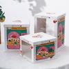 Caja de embalaje transparente para pastel de cumpleaños 68/10 12 pulgadas doble altura cuadrada mano caja vacía fabricantes