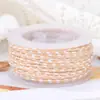 Fio de algodão de três cores de quatro fios Boting, pulseira de cordão colorido trançado feito à mão DIY, cordão para alça, resistente ao desgaste, material de cordão sem trama