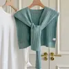 Chal de Alta Gama con Chaleco de Punto Pequeño, Color Sólido, Nuevo Estilo Primavera y Otoño, Protector de Cuello Versátil para Vestir en Capas, Chal Pequeño, Cuello Falso