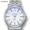 YAZOLE313Reloj de Cuarzo para Hombre Delgado con Graduación Romana Reloj para Hombre Moda Reloj de Negocios Reloj de Pareja