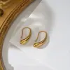 Pendientes Colgantes Lineales de Titanio con Forma de Gota de Agua Transfronterizos para Mujer, Diseño de Nicho, Geométricos, Simples, No se Desvanecen, Pendientes Estilo Ins