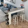Mesa de bar para apartamento pequeño mesa de bar doméstica simple moderna entrada de sala de estar pequeña mesa auxiliar junto al sofá comedor gabinete divisor de lujo ligero