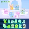 Paisaje en miniatura, creativo y lindo, brillando en la oscuridad, doce figuritas de animales del zodiaco, decoraciones del Año del Dragón, accesorios para coches y escritorios, pequeños adornos