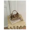 Bolso de mano de lunares de alta calidad, estilo vintage, para mujer, nueva colección de otoño 2026, bolso de hombro de gamuza para ir al trabajo