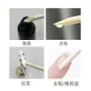 Herramienta de arte de uñas de palo de madera de naranja de doble punta para tomar gel, repujado, limpieza de uñas postizas, punteado, empujador de cutículas, palo de madera pequeño al por mayor