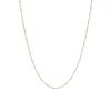 Colar de corrente lisa de corrente lateral banhada a ouro 18K europeu e americano transfronteiriço Corrente feminina de luxo leve design de nicho de aço titânio de alta qualidade