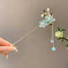 Horquilla de Metal con Borla de Verano 2025 Estilo Chino Nuevo para Mujer Estilo Antiguo Accesorios para Recogidos Accesorios para Banquetes Tocados de Lujo Ligero