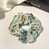 Goma de pelo estilo perezoso Flor de pelo grande estilo coreano Bufanda cuadrada de alta gama para niña Cuerda para el pelo Banda elástica Cuerda para el pelo Accesorios para el pelo