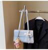 Bolsa vintage de couro encerado a óleo de alta qualidade para mulheres, nova primavera 2025, versátil, de ombro único, axila, bolsa pequena para sair