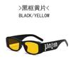 Nuevas gafas de sol de letra rosa gafas de marco pequeño cuadrado de chica rosa picante gafas de red populares estilo punk masculino hip hop gafas de sol al por mayor