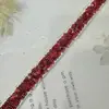 Renda Brilhante com Lantejoulas e Contas Bordadas à Mão, Largura 4cm, Acabamento para Vestido de Noiva DIY, Decoração de Cinto, Material para Palco