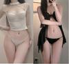 Nueva Lencería Sexy Puro Deseo Malla de Encaje Abertura Frontal Bragas Lencería Seductora Ropa Interior Adelgazante Levanta Glúteos