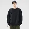 Chamarra Suéter para Hombre Cuello Henry 2026 Nuevo Otoño/Invierno Corte Holgado Cálido Estilo Casual Suéter de Punto Color Gris Sólido
