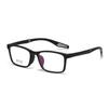 22567 Gafas Deportivas Cuadradas Huecas de Tr90 con Almohadillas Nasales Suaves Desmontables, Armazón de Gafas de Prescripción Bicolor