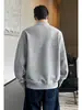 Colección Otoño 2026: Sudadera de algodón con cuello en V extragrande de estilo hongkonés, manga larga, tallas M-5X, HW261100 - Especial P31