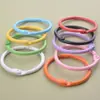 Acessórios para Joias DIY Feitos à Mão 3cm Anel de Cartão com Pintura Coletada Colorida Anel Metálico com Abertura Anel Aberto Argola para Álbum de Fotos Argola de Folha Solta