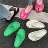 Chanclas TikTok Stomp para Mujer Verano ins Elevadas Suaves de Fondo Grueso Atuendo Casual Sandalias Lazy Clip para Hombre