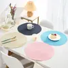 Estilo Nórdico pp hand-woven placemat multicolor antiderrapante resistente ao desgaste isolante mat mat de tigela placemat doméstico toalha de mesa