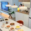 Lustre de restaurante de champanhe estilo francês, cor creme, moderno de meados do século, novo design italiano, luxo leve, de alta qualidade, adequado para quartos, bares e mesas de jantar, feito de ferro