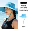 Sombrero de Sol para Mujer Sombrero de Verano para Protección Solar Sombrero de Pescador de Mezclilla Anti-UV para Exterior Sombrero Deportivo de Montañismo para Hombre y Mujer