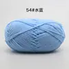 Hilo de Algodón de Leche de 4 Hebras para Bebé para Tejer Bufanda a Mano, Ovillo de Hilo Medio Grueso, Manta, Hilo para Crochet DIY, Kit de Materiales para Tejer Hecho a Mano