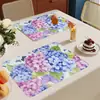Jogo Americano Impresso de PVC Transfronteiriço Tapete Drenante para Bancada de Cozinha Doméstica Tapete Decorativo Vintage Isolamento Térmico para Máquina de Café Tapete Antiderrapante