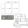 Wangtong 9900Sa Lâmina Fechadura de Giro Completo Gaveta de Mesa de Escritório Fechadura de Armário de Aço Fechadura Estação de Carregamento de Escritório Fechadura de Caixa de Correio