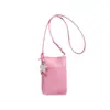 Mini monedero estilo dopamina con moderno colgante de estrella, bolso cruzado para teléfono de un solo hombro, bolso pequeño rosa para mujer al por mayor