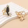 Hebilla Elegante de Mariposa para Bufanda de Venta Caliente Transfronteriza, Exquisita Hebilla de Bufanda con Perlas Estilo Chanel de Lujo Ligero al por Mayor