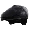 Gorro de pelo de visón para personas de mediana edad y mayores, gorro de otoño e invierno para hombre, gorro cálido para todo tipo de ocasiones, para abuelos y ancianos