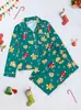 Primavera y Otoño 2025 Amazon Nuevos de Manga Larga Ropa de Casa Pijamas Navidad Halloween Estampado Largo POD Retrato Personalizado