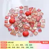 250g Mosaico Mixto DIY Materiales Creativos Hechos a Mano para Hacer Cuentas Sueltas de Vidrio de Cristal de Colores Decoración