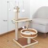 Rascador para gatos Redes sociales Nido para gatos Árbol para gatos Integrado Villa Gato gordo Columpio para gatos Verano Esterilla de ratán Universal para las cuatro estaciones Tablero rascador para gatos