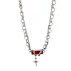 Pulsera de Diamante Negro en Forma de Estrella para Hombre, Diseño de Nicho, Nuevo Accesorio Versátil de Halloween, Collar Sencillo de Estrella para Mujer, Moderno
