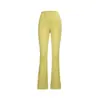 Calça Feminina Flare Cintura Alta Emagrecedora, Alta Elasticidade, Levanta Bumbum, Aumenta a Altura, Casual, Respirável, Micro Flare Costurada, Longa para Yoga