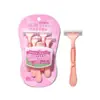 LMLTOP Pacote com 5 Facas de Barbear Femininas SY314 Lâmina de Três Camadas Faca de Barbear Afiada em Forma de T Rodo para Pelos Venda por Atacado
