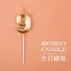 Vela Decorativa para Bolo de Festa de Aniversário Dourada Digital Prata Rosa Exquisita Vela Digital de Aniversário Atacado