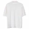 Meia gola alta meia manga assentamento camisa na moda bonito all-match top verão manga curta T-shirt dos homens ins estilo coreano simples casual