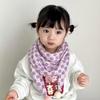 Coreano- estilo cartoon cachecol infantil outono einverno novos meninos e meninas contraste cor triângulo cachecol all-match baby xadrez lenço maré