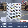 Caja de Piezas para Hebilla Trasera Tengzhengyue Caja de Almacenamiento Oblicua de Plástico Engrosado Caja de Clasificación de Materiales para Taller Caja de Accesorios para Tornillos