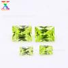 Piedras de Zirconia Rectangulares de Calidad Regular 7A al por Mayor #17 Verde Manzana #18 Verde Manzana Oscuro Piedra de Zircón Suelta