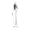 Cuchillo, Tenedor y Cuchara para Bistec Estilo Occidental Engrosados con Patrón de Árbol de Cola de Pez para Restaurantes Occidentales de Alta Gama, Cucharita de Postre, Cucharita de Café