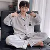 Pijama térmico para niños de otoño e invierno, forrado de forro polar, cálido conjunto de ropa de estar de manga larga con estampado de dibujos animados para niños