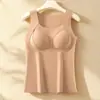 Roupa Térmica de Inverno em Vermelho Vivo para Mulheres, Confortável e Emagrecedora, Camada Base Vestido Gerador de Calor