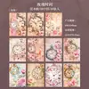Dia Lindo Material Papel Série Rugas do Tempo Relógio Retrô Diário Adesivos Decorativos DIY 10 Folhas 6 Estilos