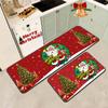 Alfombrilla de Cocina Navideña Absorbente Alfombrilla de Piso Absorbente de Aceite Juego de Alfombrillas Largas Antideslizantes Alfombrilla para Puerta de Entrada Venta al por Mayor Vestíbulo del Hogar