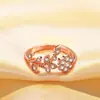 Estilo coreano anel feminino estilo coreano estilo floresta estilo pequeno fresco árvore folha abertura ajustável dedo indicador anel cyber celebridade pulseira