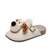 Novas Chinelos Baotou, Desenho Animado Fofo, Estilo Coreano Versátil, Pequena Fada, Sola Macia, Para Interior e Exterior, Antiderrapante, Sola Grossa, Sapatos Boken para Mulheres